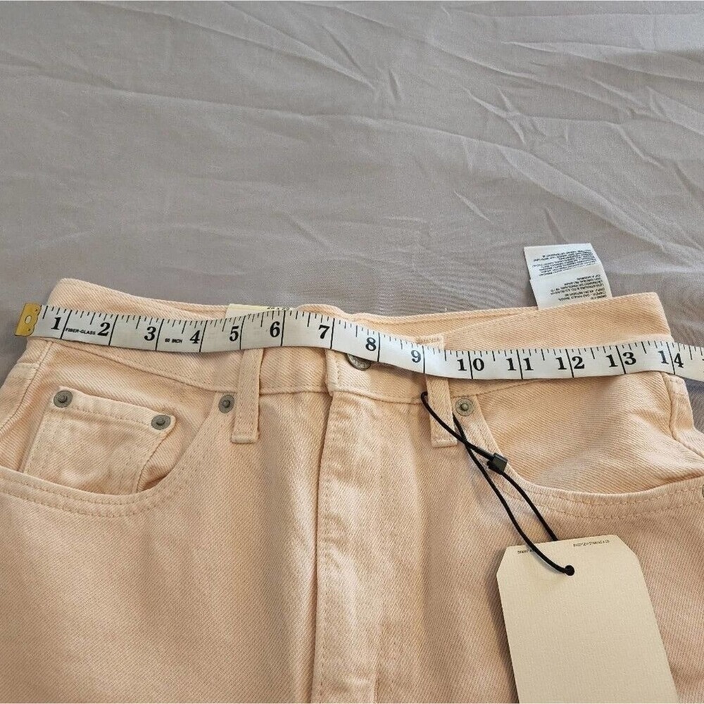Levi's‎ x Free People high loose taper high rise peach colored jeans size 26 New - Picture 6 of 13